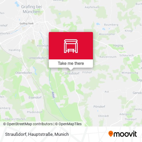 Straußdorf, Hauptstraße map