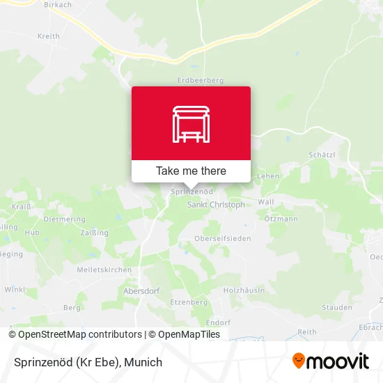 Карта Sprinzenöd (Kr Ebe)