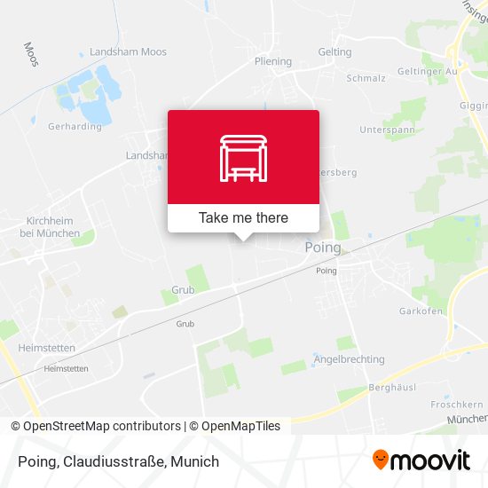 Poing, Claudiusstraße map