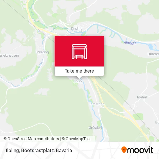 Карта Ilbling, Bootsrastplatz