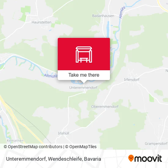Карта Unteremmendorf, Wendeschleife