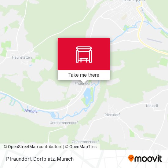 Pfraundorf, Dorfplatz map