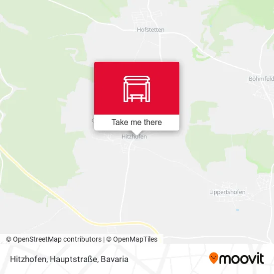 Карта Hitzhofen, Hauptstraße