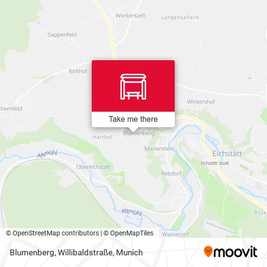 Blumenberg, Willibaldstraße map
