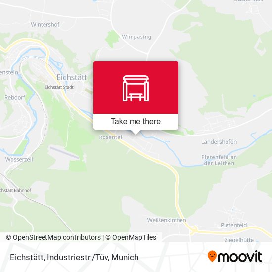 Eichstätt, Industriestr./Tüv map