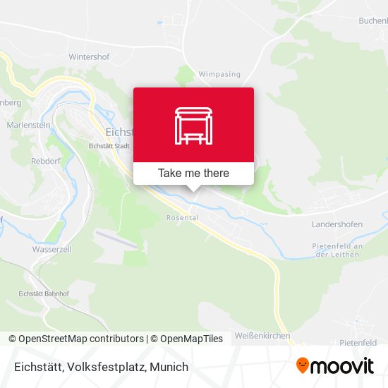 Eichstätt, Volksfestplatz map