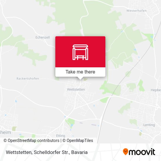 Карта Wettstetten, Schelldorfer Str.