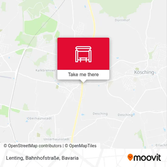Lenting, Bahnhofstraße map