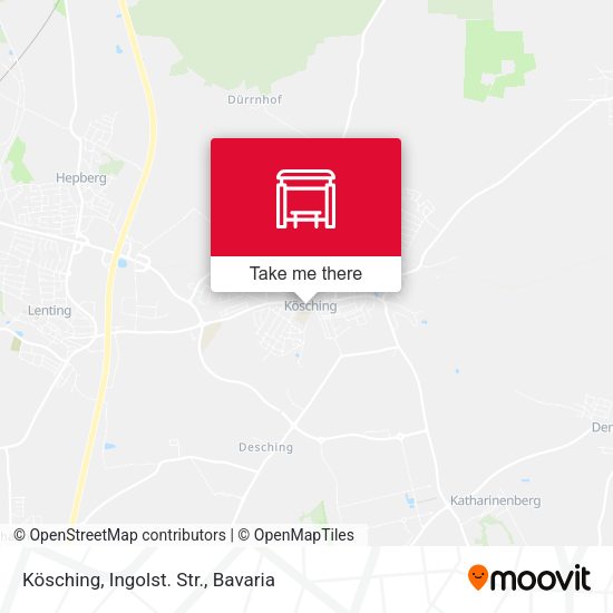 Kösching, Ingolst. Str. map