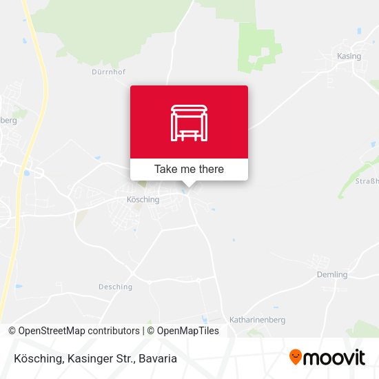 Kösching, Kasinger Str. map