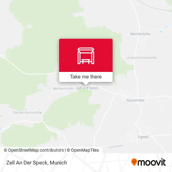 Карта Zell An Der Speck