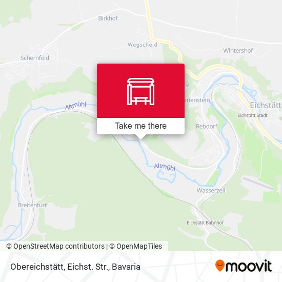 Obereichstätt, Eichst. Str. map