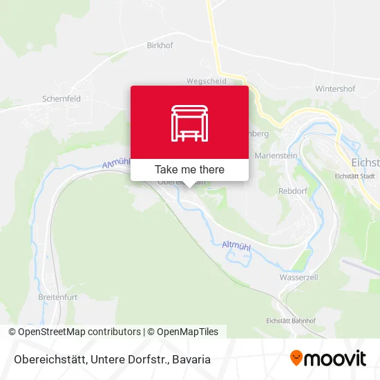 Карта Obereichstätt, Untere Dorfstr.