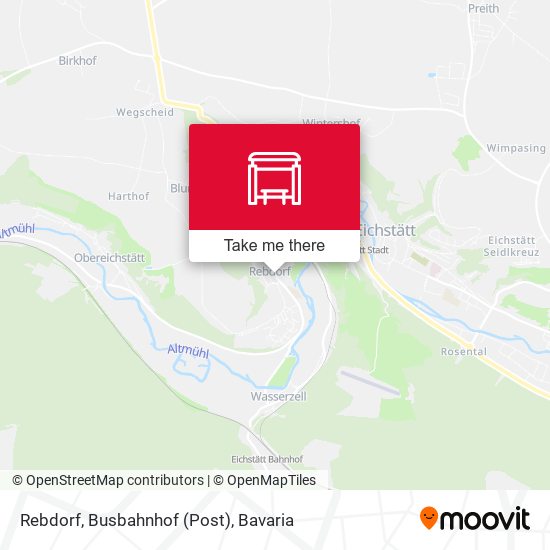 Rebdorf, Busbahnhof (Post) map