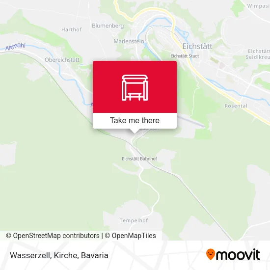 Карта Wasserzell, Kirche