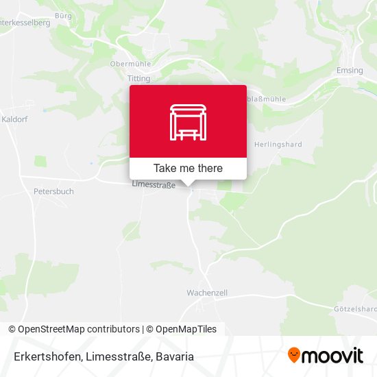 Erkertshofen, Limesstraße map