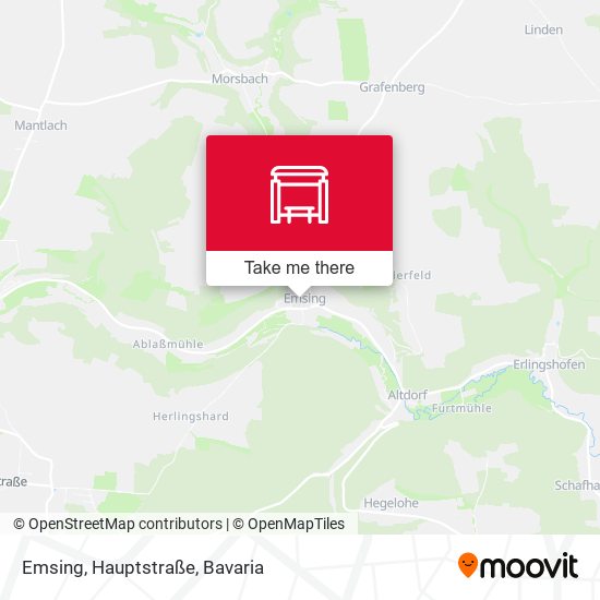 Emsing, Hauptstraße map