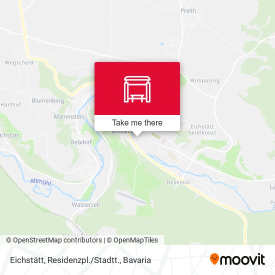 Eichstätt, Residenzpl./Stadtt. map
