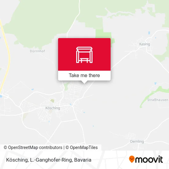 Карта Kösching, L.-Ganghofer-Ring