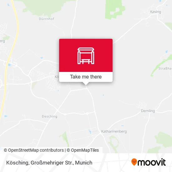 Карта Kösching, Großmehriger Str.
