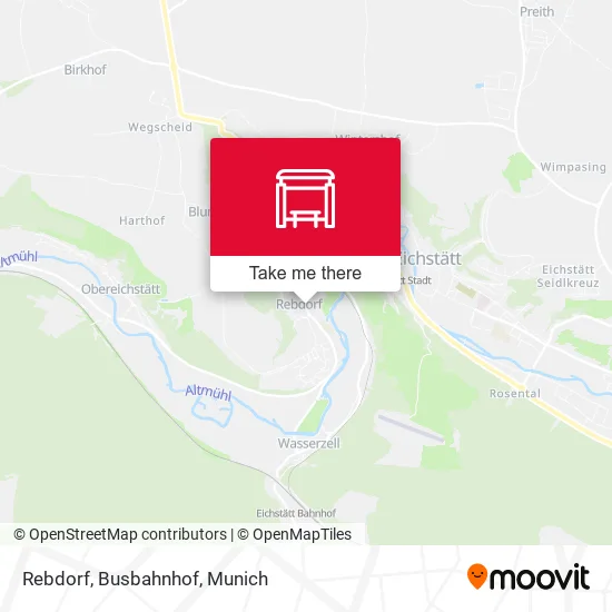 Карта Rebdorf, Busbahnhof
