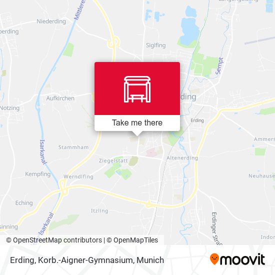 Erding, Korb.-Aigner-Gymnasium map