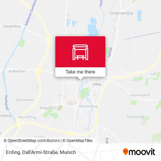 Erding, Dall'Armi-Straße map