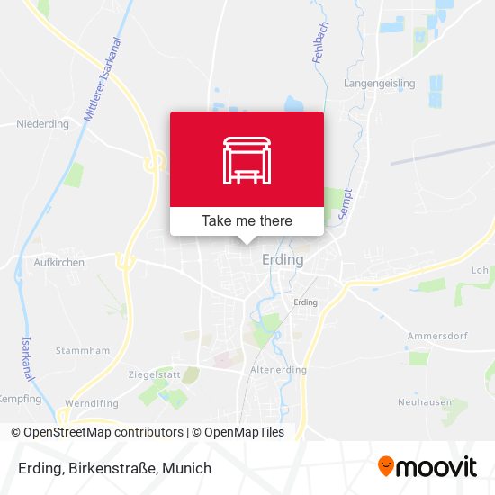 Erding, Birkenstraße map