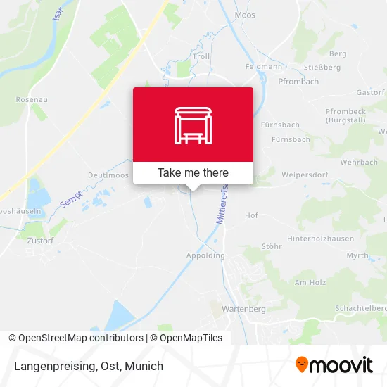 Карта Langenpreising, Ost
