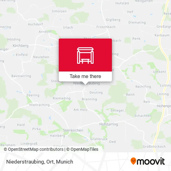 Карта Niederstraubing, Ort