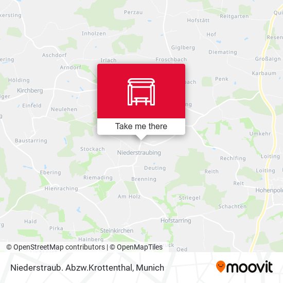 Niederstraub. Abzw.Krottenthal map