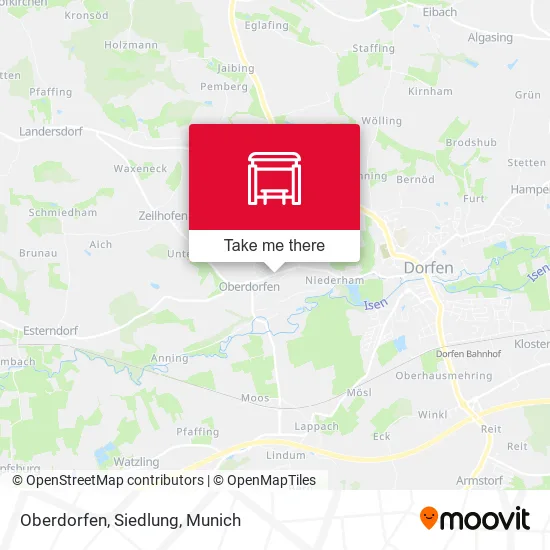 Карта Oberdorfen, Siedlung
