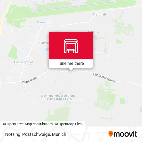 Карта Notzing, Postschwaige