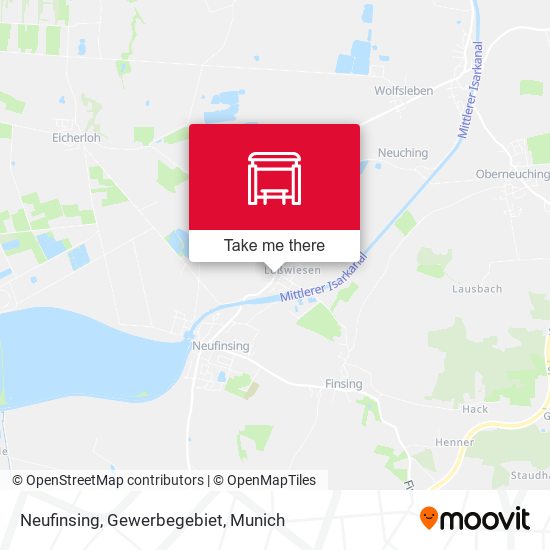 Neufinsing, Gewerbegebiet map