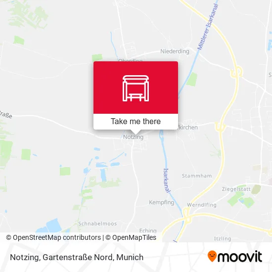 Карта Notzing, Gartenstraße Nord