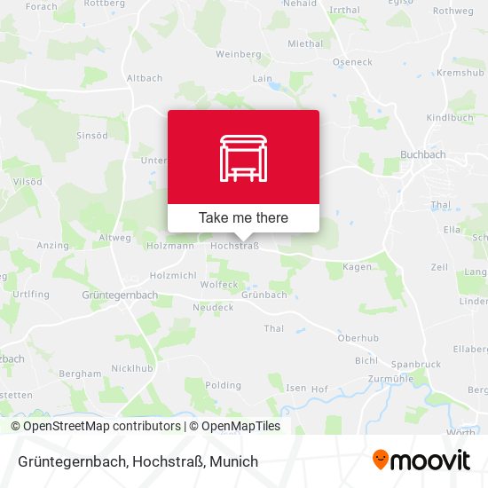 Grüntegernbach, Hochstraß map