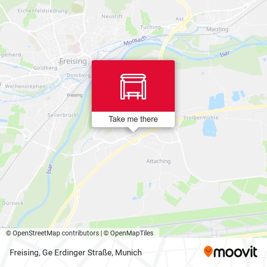 Freising, Ge Erdinger Straße map