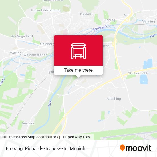 Freising, Richard-Strauss-Str. map