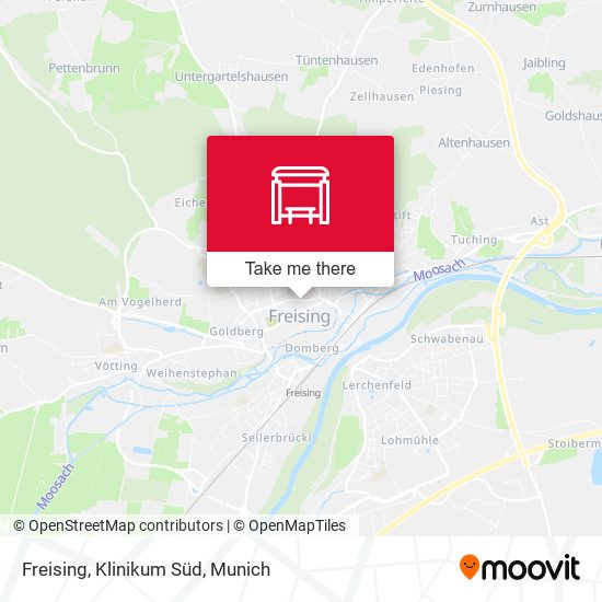 Freising, Klinikum Süd map