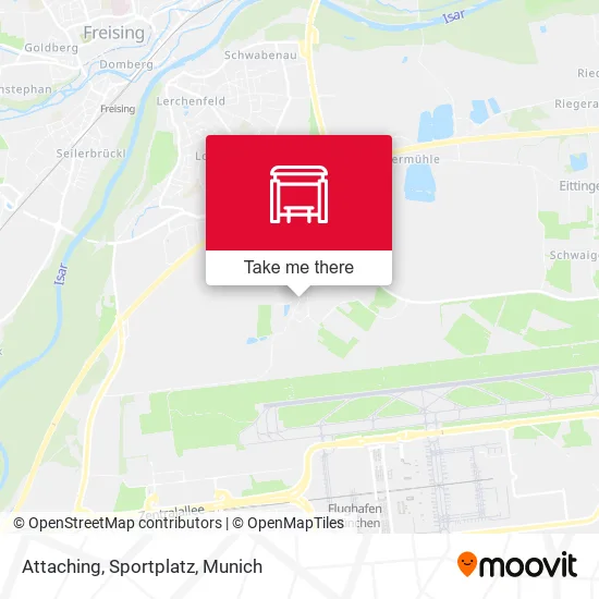 Карта Attaching, Sportplatz