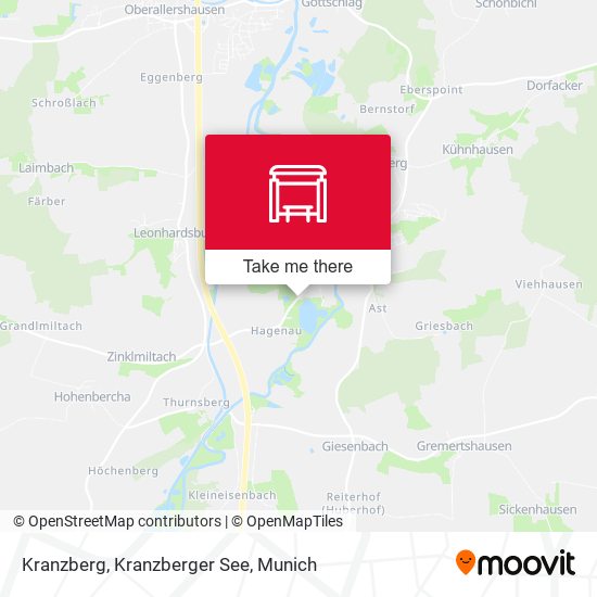 Kranzberg, Kranzberger See map