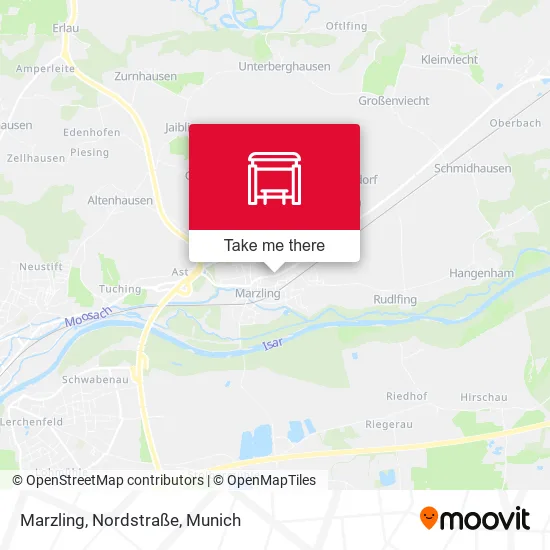 Карта Marzling, Nordstraße