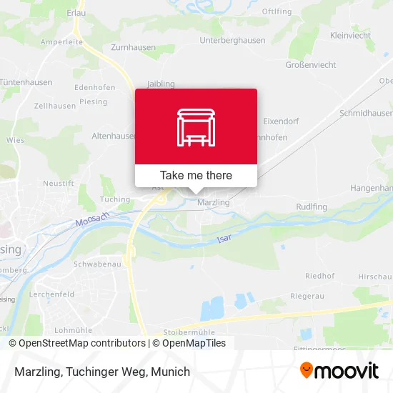 Карта Marzling, Tuchinger Weg