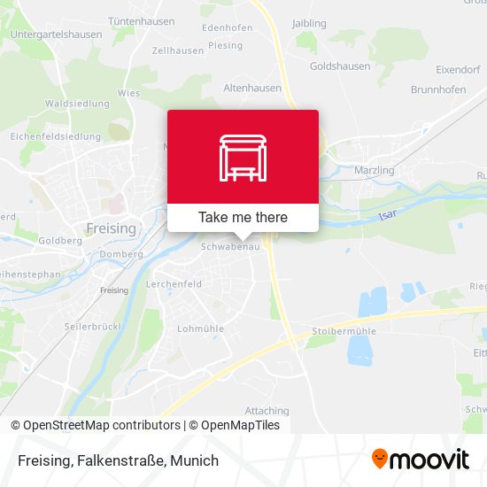 Freising, Falkenstraße map