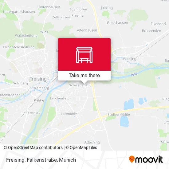 Карта Freising, Falkenstraße