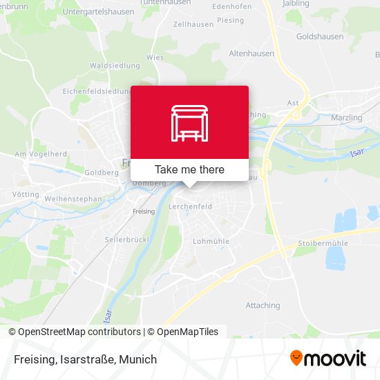 Freising, Isarstraße map