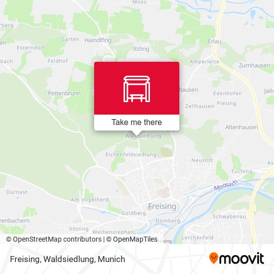 Карта Freising, Waldsiedlung