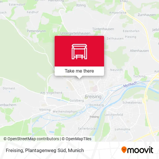 Карта Freising, Plantagenweg Süd