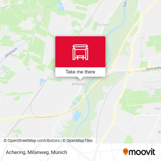 Карта Achering, Milanweg