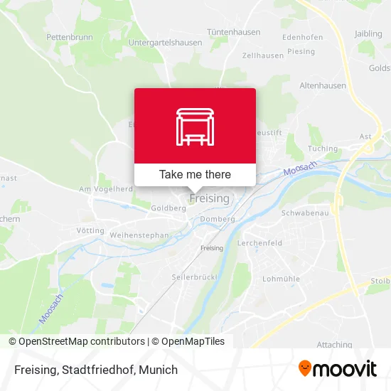 Карта Freising, Stadtfriedhof